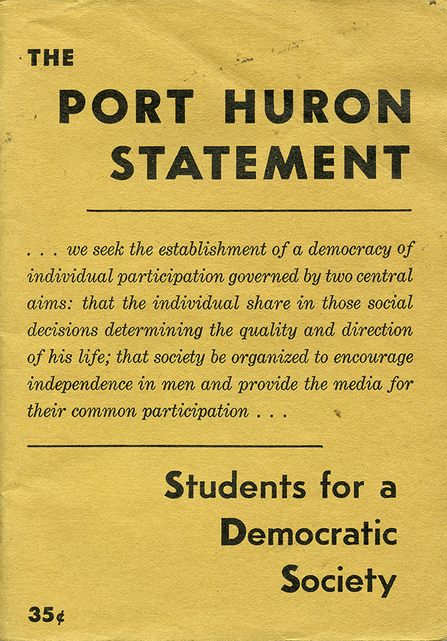 cover of manifesto The Port Huron Statement